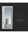 E27 Wandlamp - IP44 buiten, wit, zonder lichtbron