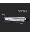 V-Tac 100W voeding - 12V DC, 8A, IP65 waterdicht