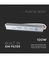 V-Tac 100W voeding - 12V DC, 8A, IP65 waterdicht