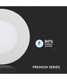 18W Ø22,5cm LED inbouwpanel - Zaaggat: Ø21 cm, Afmetingen: Ø22,5 cm