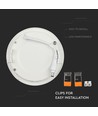 18W Ø22,5cm LED inbouwpanel - Zaaggat: Ø21 cm, Afmetingen: Ø22,5 cm