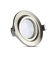 3-pack 5W inbouwspot - Stalen front, compleet met GU10-houder en LED-spot