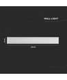 20W LED witte langwerpige wandlamp - IP44 buiten, indirect, incl. lichtbron