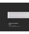 20W LED witte langwerpige wandlamp - IP44 buiten, indirect, incl. lichtbron