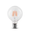 E27 6W LED globe lamp - Ø12,5 cm, Samsung LED-chip, filament
