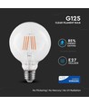 E27 6W LED globe lamp - Ø12,5 cm, Samsung LED-chip, filament