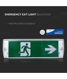 V-Tac 4W LED noodbewaking - Voor wandmontage 190 lumen, inclusief batterij en pictogrammen