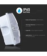 V-Tac 4W LED noodbewaking - Voor wandmontage 190 lumen, inclusief batterij en pictogrammen