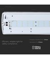 V-Tac 4W LED noodbewaking - Voor wandmontage 190 lumen, inclusief batterij en pictogrammen