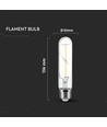 E27 2W LED lamp - Kooldraad, T30
