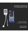 RGB+WW-controller met afstandsbediening - Alleen geschikt voor RGB+WW-strip, infrarood, 12V (96W), 24V (192W)