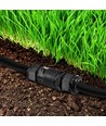 V-Tac zwarte ronde verbindingsdoos - Voor het verbinden van kabels, IP68 waterdicht