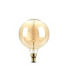 E27 8W dimbare LED reuzen globe lamp - Ø20 cm, Kooldraad, extra warm wit, 2000K