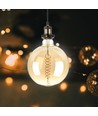 E27 8W dimbare LED reuzen globe lamp - Ø20 cm, Kooldraad, extra warm wit, 2000K