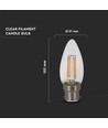 B22 4W LED-kaarslamp - Samsung LED-chip, kooldraad