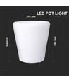 V-Tac RGB LED plantenpotverhoger - Oplaadbaar, met afstandsbediening, 28x28x29 cm