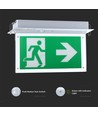 V-Tac plafond-/inbouw LED nooduitgangsbord - 2W, Samsung LED-chip