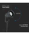 Tuinprikspot - GU10, IP44, Zwart, werklamp, zonder lichtbron