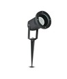 Tuinprikspot - GU10, IP44, Zwart, werklamp, zonder lichtbron