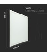 40W Smart Home LED paneel - 25mm, 60x60, Tuya/Smart Life, werkt met Google Home/Alexa, witte rand