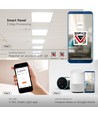 40W Smart Home LED paneel - 25mm, 60x60, Tuya/Smart Life, werkt met Google Home/Alexa, witte rand