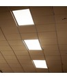 40W Smart Home LED paneel - 25mm, 60x60, Tuya/Smart Life, werkt met Google Home/Alexa, witte rand