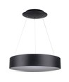 30W dimbare LED-kroonluchter - Zwart, zacht licht, warm wit