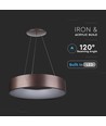 30W dimbare LED-kroonluchter - Koffiekleurig, zacht licht, warm wit