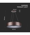 30W dimbare LED-kroonluchter - Koffiekleurig, zacht licht, warm wit