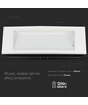 V-Tac 4W LED noodbewichting - Voor wand/plafond/inbouwmontage, 110 lumen, incl. batterij en pictogrammen