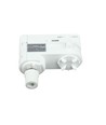 Lampfitting voor Global rails - Wit, Past op V-Tac rails, 3-fase