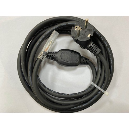 Stekker voor 230V LED-strip (Type Q), IP67 waterdicht - Inclusief eindkap, 5m, 230V