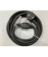 Stekker voor 230V LED-strip (Type Q), IP67 waterdicht - Inclusief eindkap, 5m, 230V