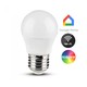 E27 5W Smart Home kogel LED-lamp - G45, Tuya/Smart Life, werkt met Google Home, Alexa en smartphones