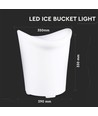 V-Tac RGB LED IJsemmer - Oplaadbaar, met afstandsbediening, 35x33x29 cm