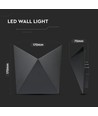 5W LED wandlamp - IP65 buiten, zwart, incl. lichtbron