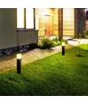 V-Tac vierkante tuinlamp - Zwart, 50 cm, IP54, GU10 fitting, zonder lichtbron, 230V