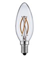 E14 2W LED-kaarslamp - Filament, warm wit