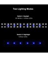 53-73 cm aquariumarmatuur - 14W LED, wit/blauw, verstelbaar