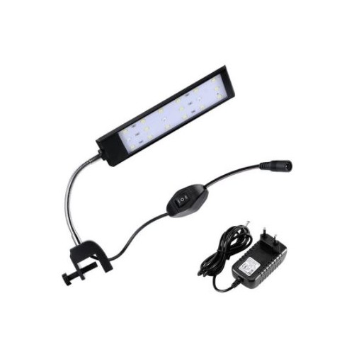20 cm aquariumlamp - 7W LED, wit/blauw