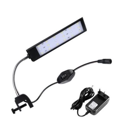 28 cm aquariumlamp - 10W LED, wit/blauw