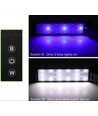 19,5 cm aquariumlamp - 7W LED, wit/blauw