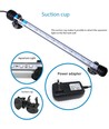 71 cm RGB aquariumarmatuur - 8W LED, met zuignappen, IP67, geheugenfunctie