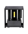 12W LED-wandlamp - IP65 buiten, zwart, vierkant, verstelbare stralingshoek, incl. lichtbron