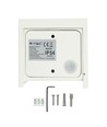 12W LED witte wandlamp - IP65 buiten, vierkant, verstelbare stralingshoek, incl. lichtbron