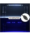 48-70 cm aquariumarmatuur - 11W LED, wit/blauw, verstelbaar