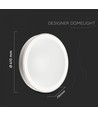 40W dimbare designer plafondlamp - Ø40cm, instelbare kleurtemperatuur, afstandsbediening