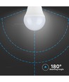 E27 4W LED-lamp - G45, compact