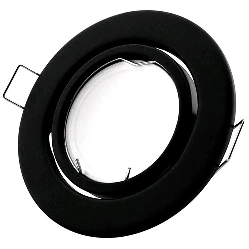 GU10/MR16 Downlight kit - Zonder lichtbron, Zwart, Zaagmaat: Ø7 cm, Afmetingen: Ø9 cm