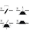 7W Ø10cm LED inbouwspot - Zaagmaat: Ø8 cm, Afmetingen: Ø10 cm, Ingebouwde driver